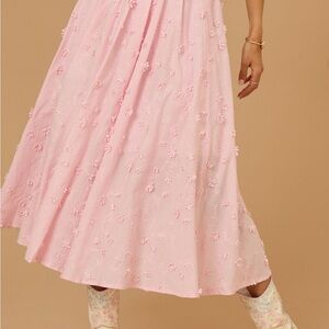 Altar'd State Stacey Embroidered Midi Skirt
